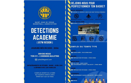 SJVBA ACCADEMIE U17M Région